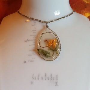 Fall necklace, amulet